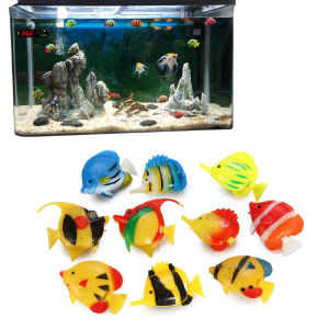 05 Pcs Artificial Lifelike Plastic Moving Floating Fish for aquarium Toys Baby Bath Toy for Fish Tank Aquarium Decoration Bangladesh (New)