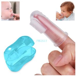 . Baby Finger Toothbrush With Box Silicone Infant Tooth Brush Rubber Cleaning Soft Finger Training Toothbrush Pet Toothbrush Bangladesh (New)