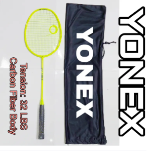 Yonex Badminton Racket With Yonex BG 65 String 32 LBS Mashing Gadding Fully Complete - Model Kamranga Bangladesh (New)