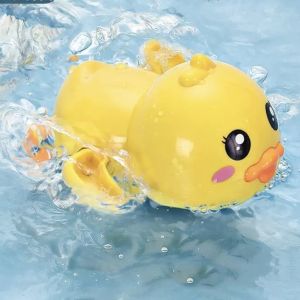 Yellow Duck Baby Bath Toy Bathtub Clockwork Swimming Toy Cartoon Children's Baby Turtle Play in The Water Wind Up Floating Bath Toy for Kids Girl Boy Bangladesh (New)