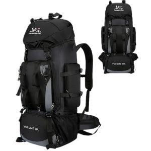 【Premium Quality】 90L Outdoor Bags Waterproof Large Capacity Traveling Outdoor Sports Camping Hiking Camping Backpack Trekking Rucksack Bangladesh (New)