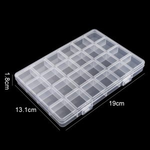 【Best Price Guaranteed】 Transparent Storage Mini Container for Storage of Small Items Beads Earring Box, Small Tools,Accessories,Handmade Parts Bangladesh (New)