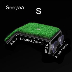 【3C VictoryEagle】Turtle Basking Platform Simulation Turf Climbing Drying Accessories Decoration Bangladesh (New)