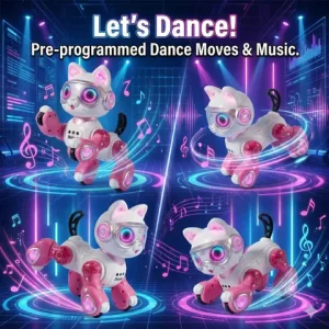 YIMI Intelligent RC Robot Dog: Programmable Dancing Toy with LED Lights, Music & Remote Control - Perfect Electronic Pet Gift Bangladesh (New)