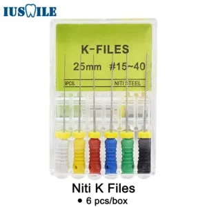 1 Box Niti K Files Hot Sale Endo Files Hand Use Endodontic Instruments 25mm 21mm Bangladesh (New)