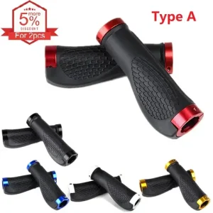 1 Pair Comfortable Portable Cycling Bike Mountain Handlebar Rubber Anti-slip Bicycle Handlebar 2 styles optional Bangladesh (New)