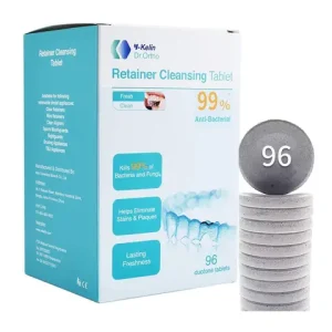 Y-Kelin New Package Orthodontic and Denture Cleaning Tablets Remove Bacteria Bad Odors Discoloration Stains Plaque 30/96 Tabs Bangladesh (New)