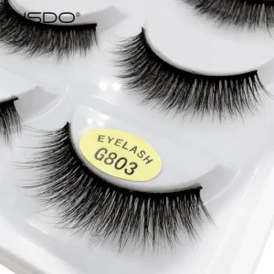 YSDO 3/5 Pairs 3D Mink EyeLashes Natural Hair False EyeLashes Long 100% Dramatic Eye MakeupFake Lashes Fluffy Cilios Lashes G803 Bangladesh (New)
