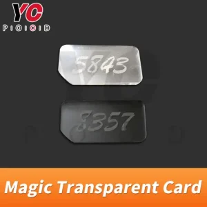 YOPOOD escape puzzle room magic clear acrylic cards for hidden clues put all pieces together to find the clue chamber room Bangladesh (New)
