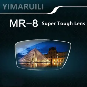 YIMARUILI 1.61/1.67 MR-8/MR-7 Ultra-Tough Lens HD Wear-Resistant Anti-Ultraviolet Anti-Blue Light Lenses For Rimless Glasses Bangladesh (New)