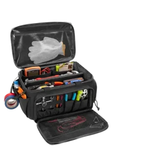 XMSJ 14" Heavy Duty Tactical Tool Bag Non-slip Base Multipurpose Organizer for Handymen Carpenters Durable Portable Tool Storage Bangladesh (New)