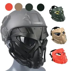 ZLang Funny Full Face Protective Mask For Airsoft Costume Halloween CS Cosplay Tactical Game Mask Breathable Skull Adjustable Bangladesh (New)