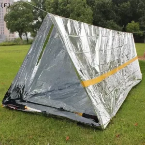 〔E〕Emergency Folding Tent Survival Hiking Camping Shelter Outdoor Waterproof 2 Person Emergency Tube Tent For Outdoor Activities Bangladesh (New)