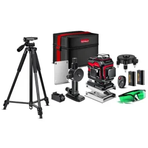 YEVOLT YVGLL4XS16 4D 360°16-Line Site Laser Level Multi-Plane Self-Leveling Outdoor Paver Alignment Ultra-Precise 30m Coverage Bangladesh (New)