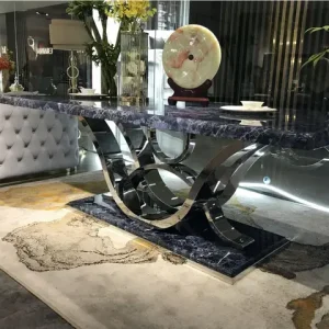 %t for Modern luxury fashion home furniture dining room marble top square 6,8,10,12 chairs tables restaurant dinning table set* Bangladesh (New)