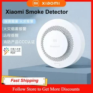 Xiaomi Honeywell Smart Smoke Detector Sensor Fire Alarm Audible&Visual Alarm Work With Bluetooth-compatible Gateway Mi Home APP Bangladesh (New)