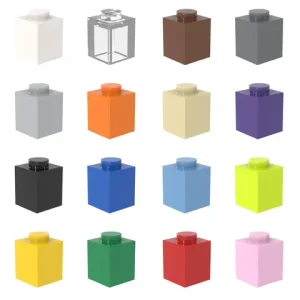 [FunBrick] 20&50&100PCS 1x1 Classic DIY Building Blocks Thick Figures Bricks Dots Creative Compatible With 3005 Plastic To Bangladesh (New)