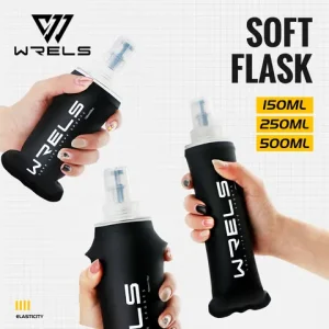 WRELS Portable TPU Soft Water Bottle BPA Free Folding Soft Flasks For Outdoor Sports Marathon Running Hydration Camping Hiking Bangladesh (New)