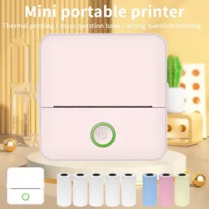 X6 mini HD printer portable sticker label Printer Bluetooth pocket thermal printer with paper for student note inkless printing Bangladesh (New)