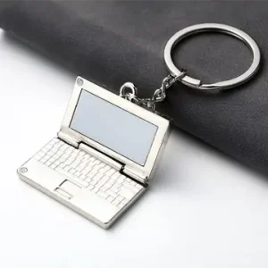 Zinc alloy metal notebook computer keychains bag charms key chains accessories decor for girls purse gift womens gifts accessory Bangladesh (New)