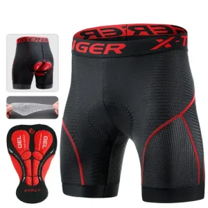X-TIGER Cycling Underwear Gel Pad Breathable Non-Slip Men Cycling Shorts Shockproof Bicycle Underpant MTB Road Bike Riding Short Bangladesh (New)