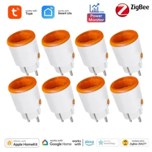 Zigbee Smart Plug 16A EU Smart Socket With Power Monitoring Timing Function Voice Control Via Homekit Alexa Google Home Yandex Bangladesh (New)