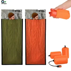 1 Pack Emergency Sleeping Bag Blanket Stuff Shelter Xtreme Cold,Survival Gear and Supplies for Disaster Preparedness Portable Bangladesh (New)