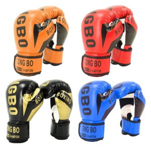 1 Pair Punching Training Workout Fight Exercise Mitts Kids Leather Boxing Gloves Kids Children Train Gym Glove Hand Protector Bangladesh (New)