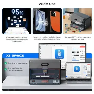 Xwitzeal X1 Laser Machine for iPhone 8-16PM Back Glass Removal 20W Remove Glass Phone Repair&Engraving&Curing Machine W/UV Lamp Bangladesh (New)