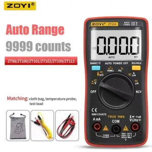ZOYI Digital Multimeter DC/AC Voltage Current Capacitance Hz Diode Ohm Tester Ammeter Voltmeter Backlight ZT98 ZT100 ZT101 ZT102 Bangladesh (New)