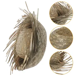 Woven Straw Hat Beach Sun Cap Handcrafted Lightweight Breathable Mens Summer Party Accessory Tropical Hawaiian Headwear Bangladesh (New)