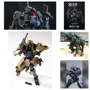 [Pre-Order]HIPLAY Sheik Mainland 3 MIN PROJECT City Grey Wolf (2in1) 1/18 Scale Assembly Model Kits Bangladesh (New)