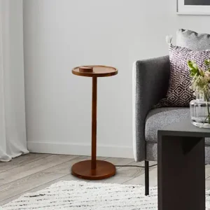 Wood Side Table Small End Table Lightweight (14.96inch in Height) Sturdy Compact Bangladesh (New)
