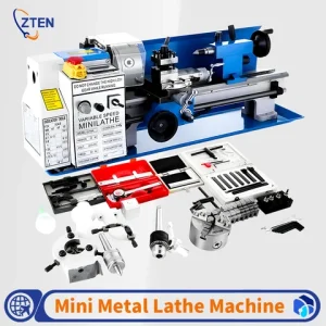 0-2500 RPM CJ0618 Mini Metal Lathe Machine Variable Speed Bench Top Benchtop Mini Lathe Multi-functional Metal Precision Machine Bangladesh (New)