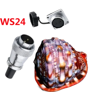 ZHQCN WS24 TQ+Z M24 Panel Mount Industrial Connector 2Pin 3Pin 4Pin 9 10 12 19Pin Plug Socket Signal Adapter For Auto Car Radio Bangladesh (New)