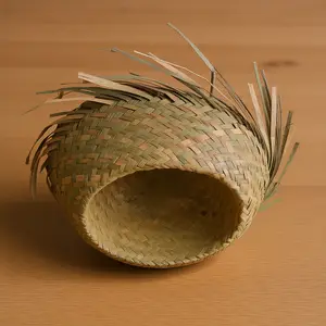 Woven Straw Hat for Men Beach Sun Hat Hawaiian Style Mexican Party Outdoor Holiday Headgear Fashionable Lightweight Accessory Bangladesh (New)