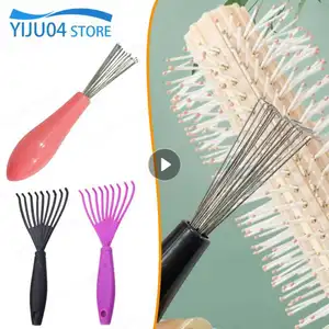 Wooden Comb Cleaner Delicate Cleaning Removable Hair Brush Comb Cleaner Tool Handle Embeded Tool Household Broken Hair Cleaner Bangladesh (New)