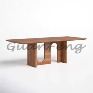 Wooden Dining Table Mid Century Modern Dinning High Restaurants Tables Wood Traditional Luxury Set Center Coffee Furniture Home Bangladesh (New)