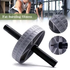 Workout AB Roller Wheel Non-slip Abdominal Roller No Noise Abdominal Trainer Abdominal Exerciser for Home Gym Strength Workouts Bangladesh (New)