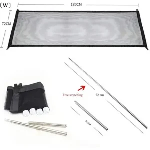 〔W〕Portable Pet Barrier Fences Folding Breathable Mesh Dog Gate Pet Separation Dogs Baby Safety Fence〔Winter1〕 Bangladesh (New)