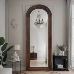 Wooden Frame Mirror Floor Wall Vintage Full Body Living Room Bedroom Custom Mirror Big Barber Espelhos Living Room Decorations Bangladesh (New)