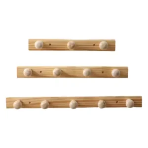 Wooden Coat Hooks Coat Rack Wall Mounted Towel Rack for Entryway Kitchen Wall or Bangladesh (New)