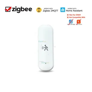 ZigBee Human Motion Sensor Radar Mmwave Temperature and Humidity Sensor Security Burglar Works With Home Assistant Zigbee2MQTT Bangladesh (New)