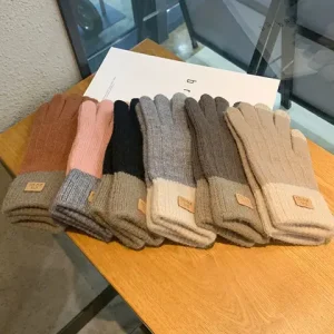 Women's Cable Knit Gloves Warm Fleece Lined Knit Gloves with Touchscreen for Women Girls Winter Gift Bangladesh (New)