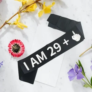 “I AM 29+1” Sash Funny 30th Birthday Sash for Women Men Thirty Years Old Birthday Party Supplies Decorations Favors Funny Gifts Bangladesh (New)