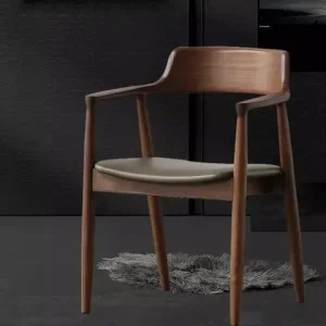 Wooden Retro Minimalist Meeting Chairs Dresser Cadeira Dining Room Furniture Designer Modern Dining Chairs Bedroom Kitchen Bangladesh (New)