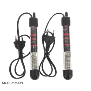 【E】EU Plug Adjustable Temperature Thermostat Heater Rod Glass Aquarium Heater 25-300W Submersible Fish Tank Water Heating Rod Bangladesh (New)