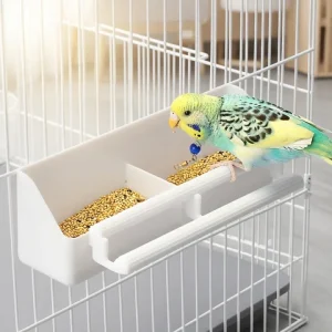 1 pc - Double grid stand bird feeding trough parrot feeder Bangladesh (New)
