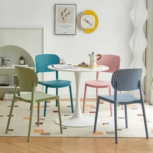 （VIP688）Negotiation Reception Small Apartment Leisure Round Table Milk Tea Shop Combination Dining Table and Chairs Home Bangladesh (New)
