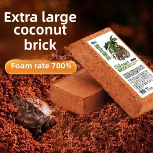 YEE Turtle Hibernation Kit -Coconut Coir Brick & Sphagnum Moss for Red-Eared Slider&Pond Turtles | Complete Winter Substrate Set Bangladesh (New)